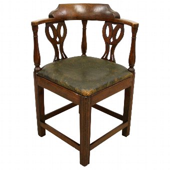 George III Elm Country Corner Chair