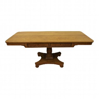 Ash and Pollard Ash Library Table by William Trotter of Edinburgh
