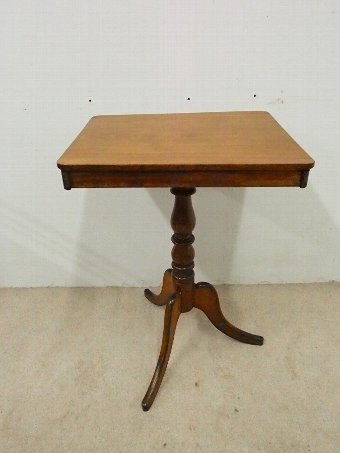 Antique Late Victorian Satin Birch and Elm Occasional Table