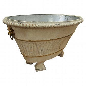 Neoclassical Style Carved Wooden Bath
