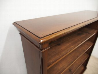 Antique Victorian Mahogany Open Bookcase