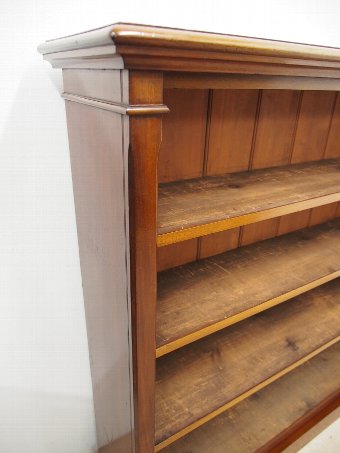 Antique Victorian Mahogany Open Bookcase