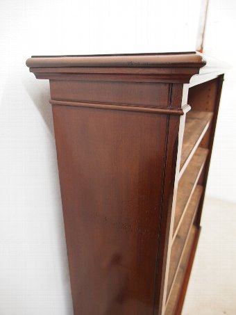 Antique Victorian Mahogany Open Bookcase