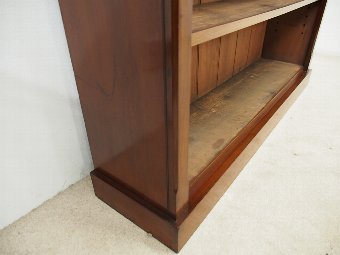 Antique Victorian Mahogany Open Bookcase