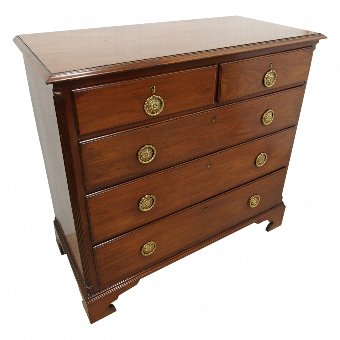 George III Figured Mahogany Chest of Drawers