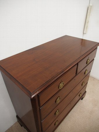 Antique George III Figured Mahogany Chest of Drawers