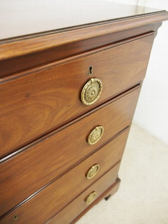 Antique George III Figured Mahogany Chest of Drawers