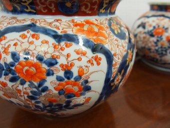 Antique Pair of Imari Jardinieres