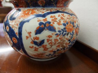 Antique Pair of Imari Jardinieres