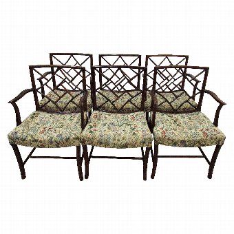 Set of 6 George III Style Cockpen Armchairs