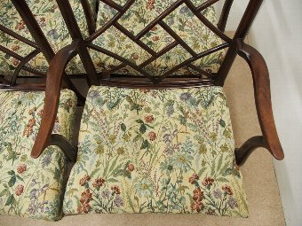Antique Set of 6 George III Style Cockpen Armchairs