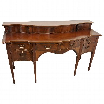 George III Style Mahogany and Inlaid Scottish Sideboard.