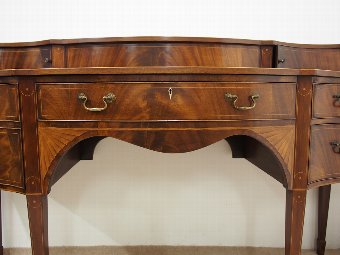 Antique George III Style Mahogany and Inlaid Scottish Sideboard.