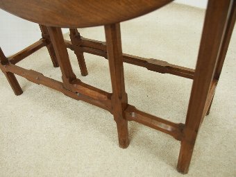 Antique Solid Walnut Cotswolds Gate Leg Table