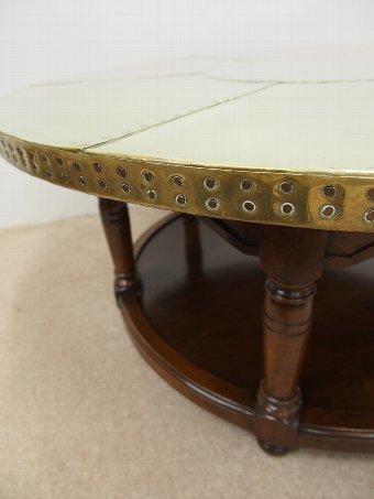 Antique Circular Brass Coffee Table