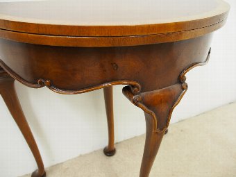 Antique George II Style Fold Over Card Table