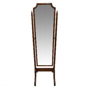 Walnut Cheval Mirror