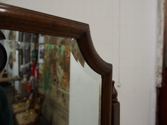 Antique Walnut Cheval Mirror