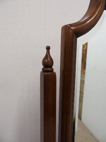 Antique Walnut Cheval Mirror