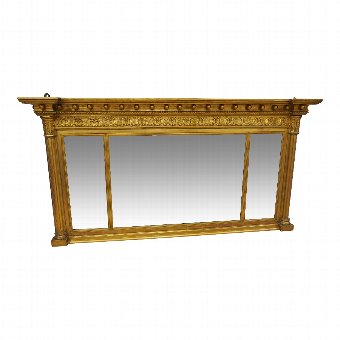 Regency Style Gilt Overmantel Mirror