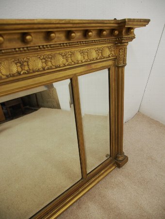 Antique Regency Style Gilt Overmantel Mirror