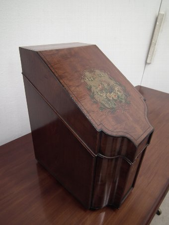 Antique George III Mahogany Knife Box