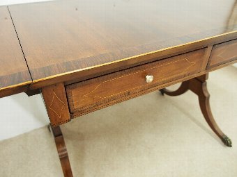 Antique Regency Style Mahogany Sofa Table