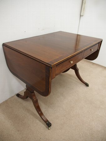 Antique Regency Style Mahogany Sofa Table
