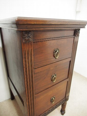 Antique Pair of Walnut Chests / Bedside Cabinets