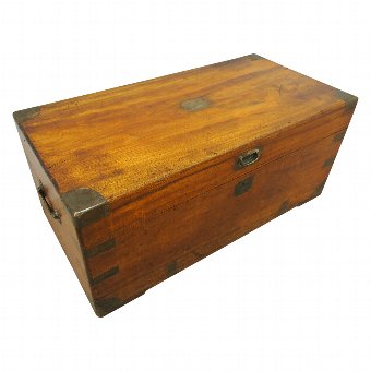 Victorian Military Camphor Wood Trunk