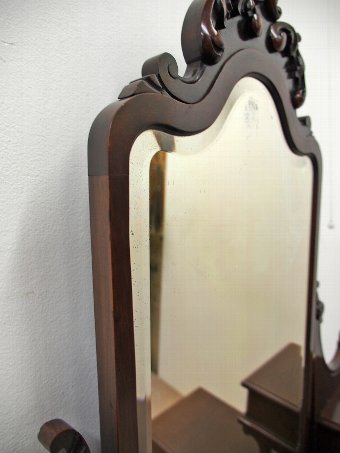 Antique Red Walnut Louis XV Style Dressing Table