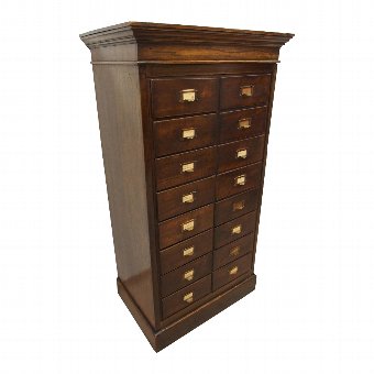 Edwardian Oak Filing Cabinet