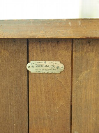 Antique  Waring and Gillows Mahogany Open Bookcase