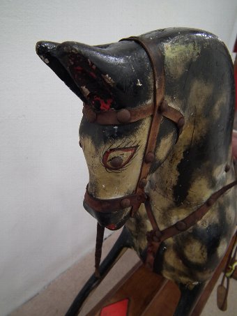 Antique Small Carved Rocking Horse