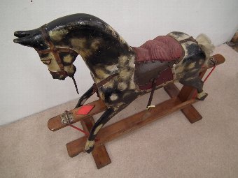 Antique Small Carved Rocking Horse