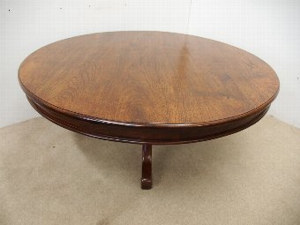 Antique Victorian Style Circular Hardwood Table