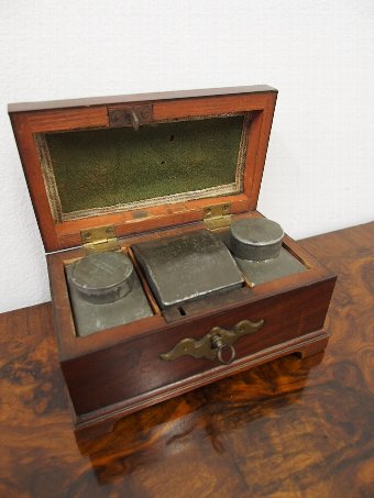 Antique George III Mahogany Tea Caddy