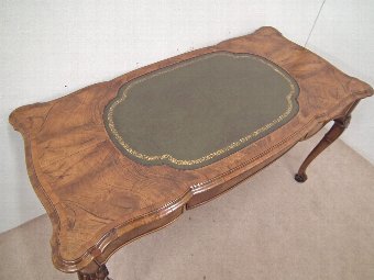 Antique Early Georgian Style Figured Walnut Tozer Table