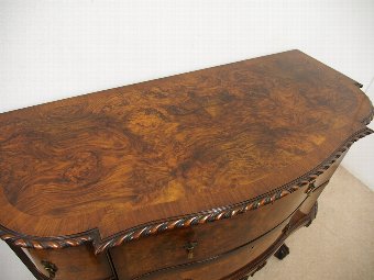 Antique George II Style Walnut and Burr Walnut Sideboard