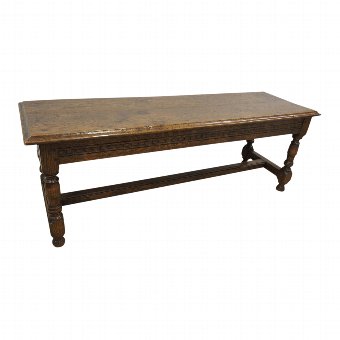 Jacobean Style Oak Long Stool