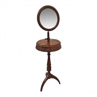 Late Victorian Adjustable Mahogany Dressing Stand