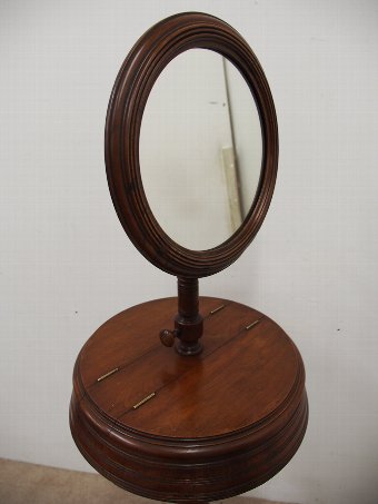 Antique Late Victorian Adjustable Mahogany Dressing Stand