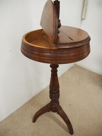 Antique Late Victorian Adjustable Mahogany Dressing Stand