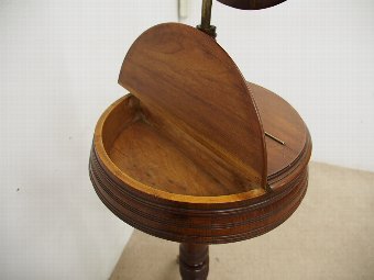 Antique Late Victorian Adjustable Mahogany Dressing Stand