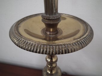 Antique Pair of Cast Brass Candle Sticks