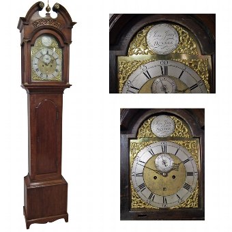 George III Oak Grandfather Clock by James Ivory, Dundee