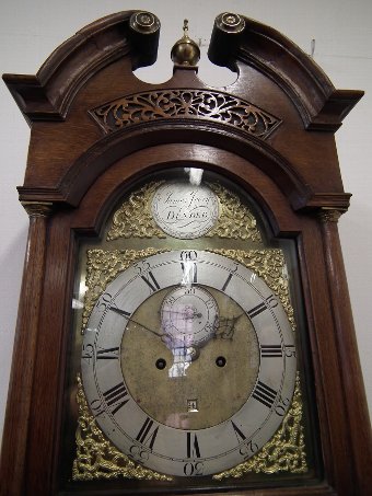 Antique George III Oak Grandfather Clock by James Ivory, Dundee