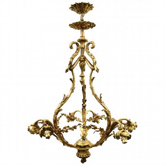 Late Victorian Ormolu Chandelier