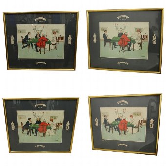 Set of 4 Bridge Chromolithographs by G Lackeray