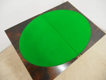 Antique Regency Fold Over Games Table